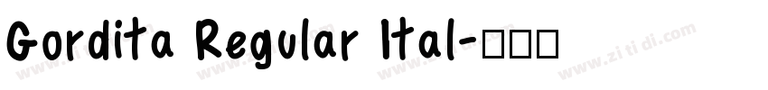 Gordita Regular Ital字体转换